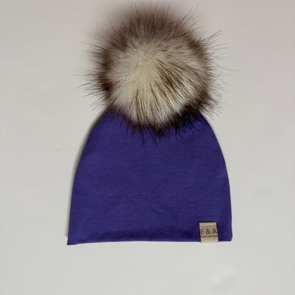 Amethyst Pom Beanie
