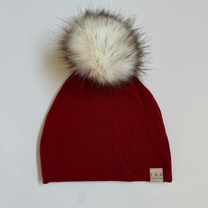 Scarlet Pom Beanie