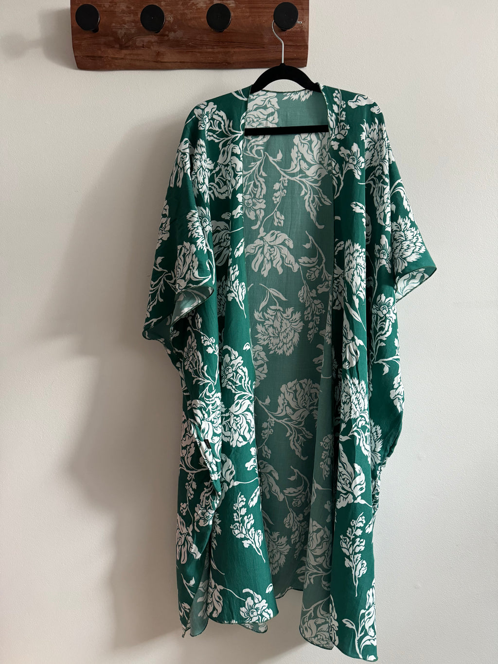 Green Fleur Robe/Duster